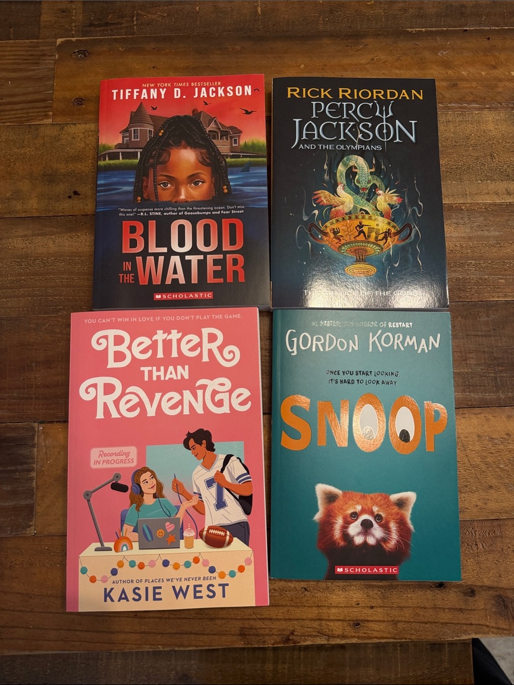 Assorted Kids Paperback Books - Pink, Teal, Red, Blue Covers